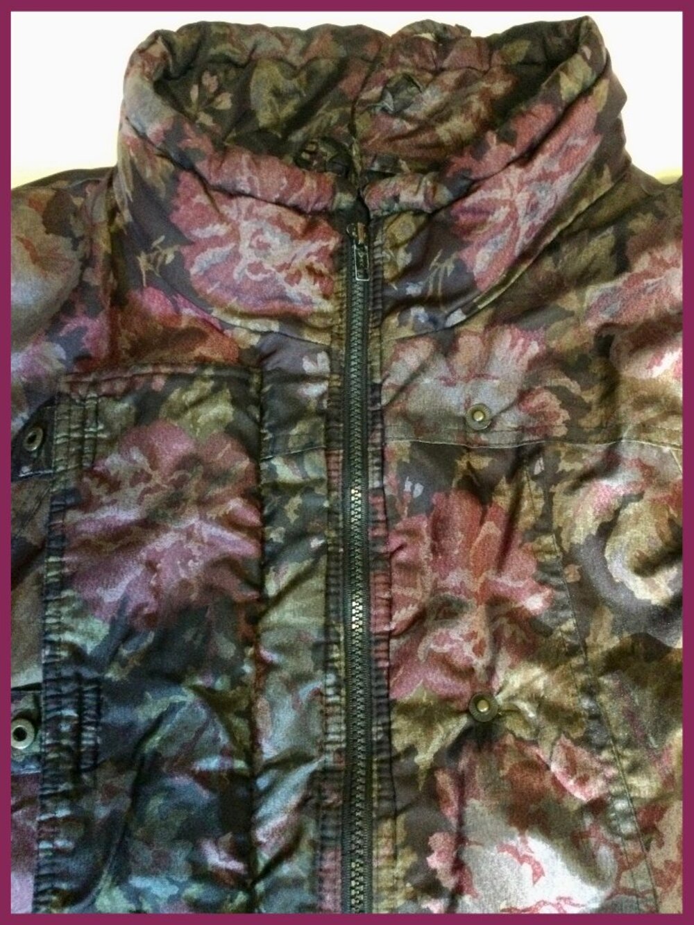 Vtg Floral  Jacket,sz 16